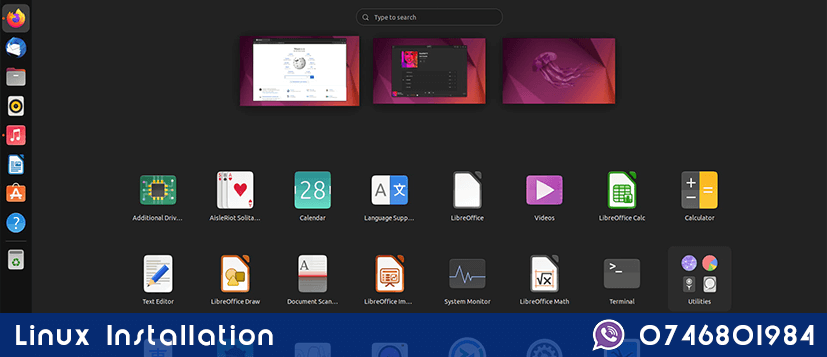 linux installation in nairobi kenye software