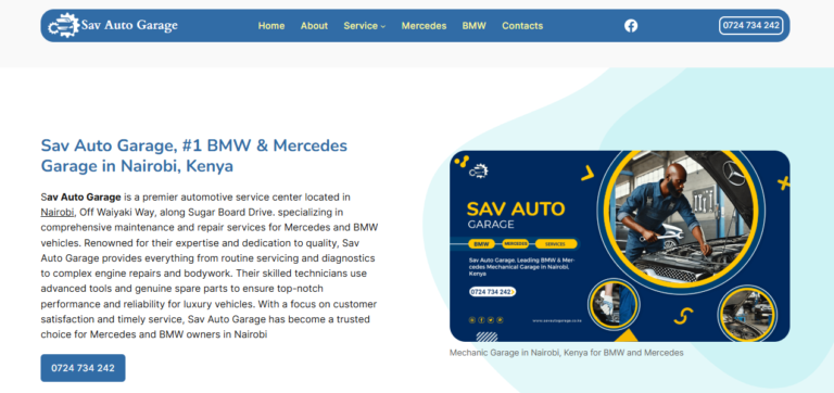 sav auto garage nairobi kenya bmw mercedes