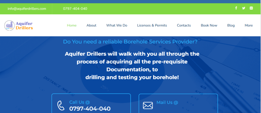 Borehole Drilling Company in Nairobi Kenya